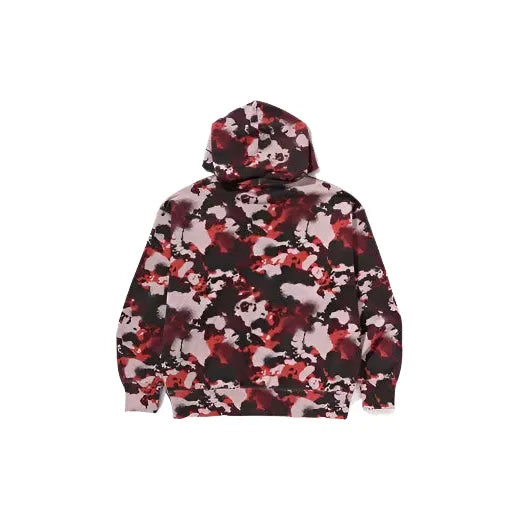 BAPE Map Camo Pullover Hoodie Red