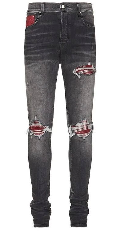 Amiri Lurex Mx1 Jeans Rain Grey