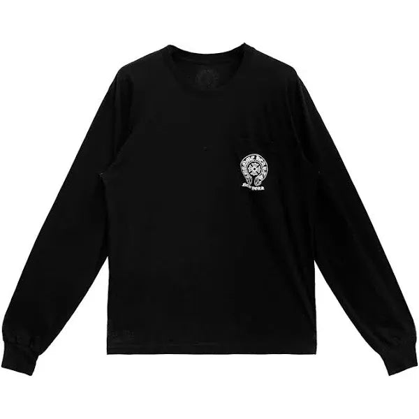Chrome Hearts New York Exclusive Horseshoe Floral L/S T-Shirt Black