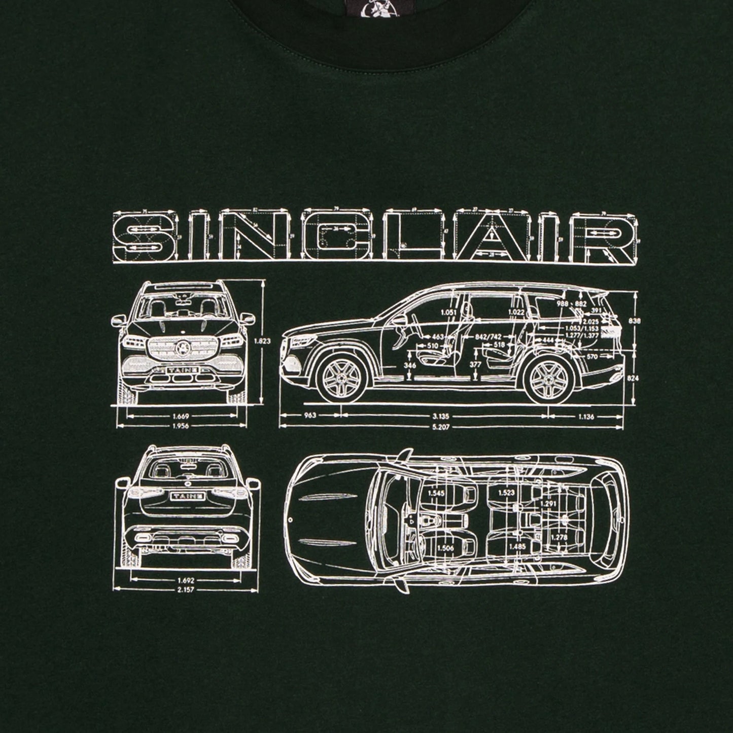 Sinclair Blueprint Tee Dark Green