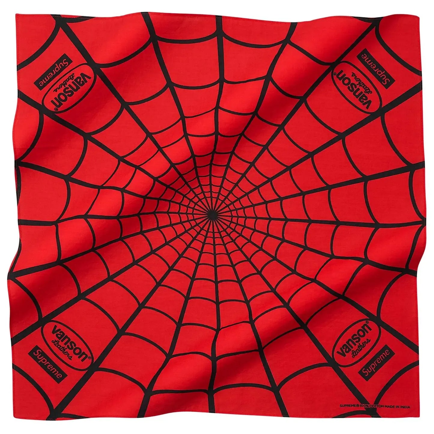 Supreme®/Vanson Leathers® Spider-Man Bandana Red