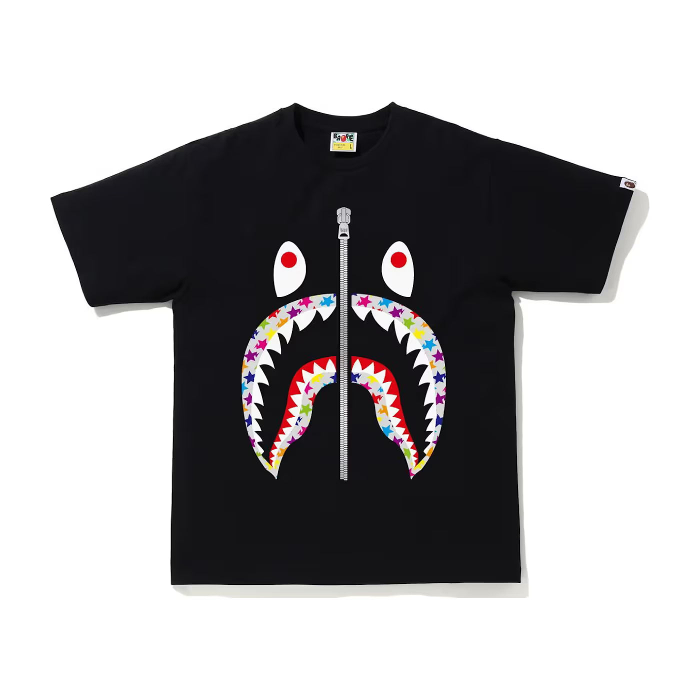 BAPE Sta Pattern Shark Tee Black