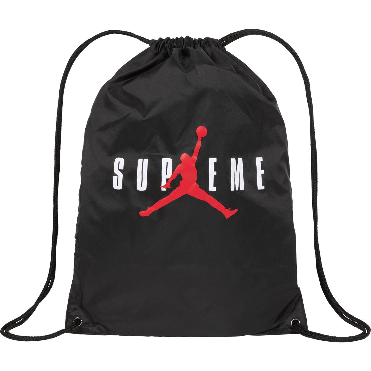 Supreme®/Jordan® Drawstring Bag Black