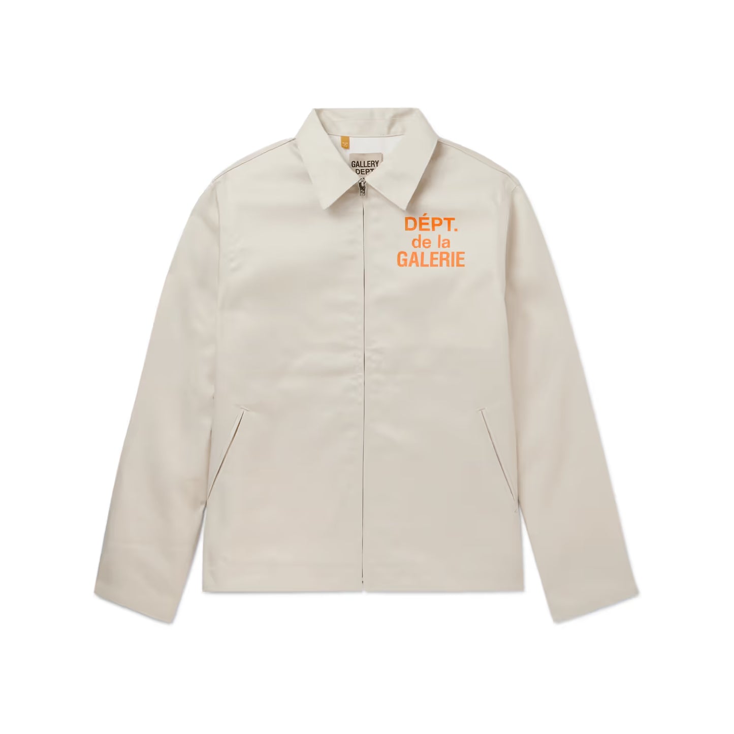 Gallery Dept. Montecito Logo-Print Cotton-Twill Jacket Ecru