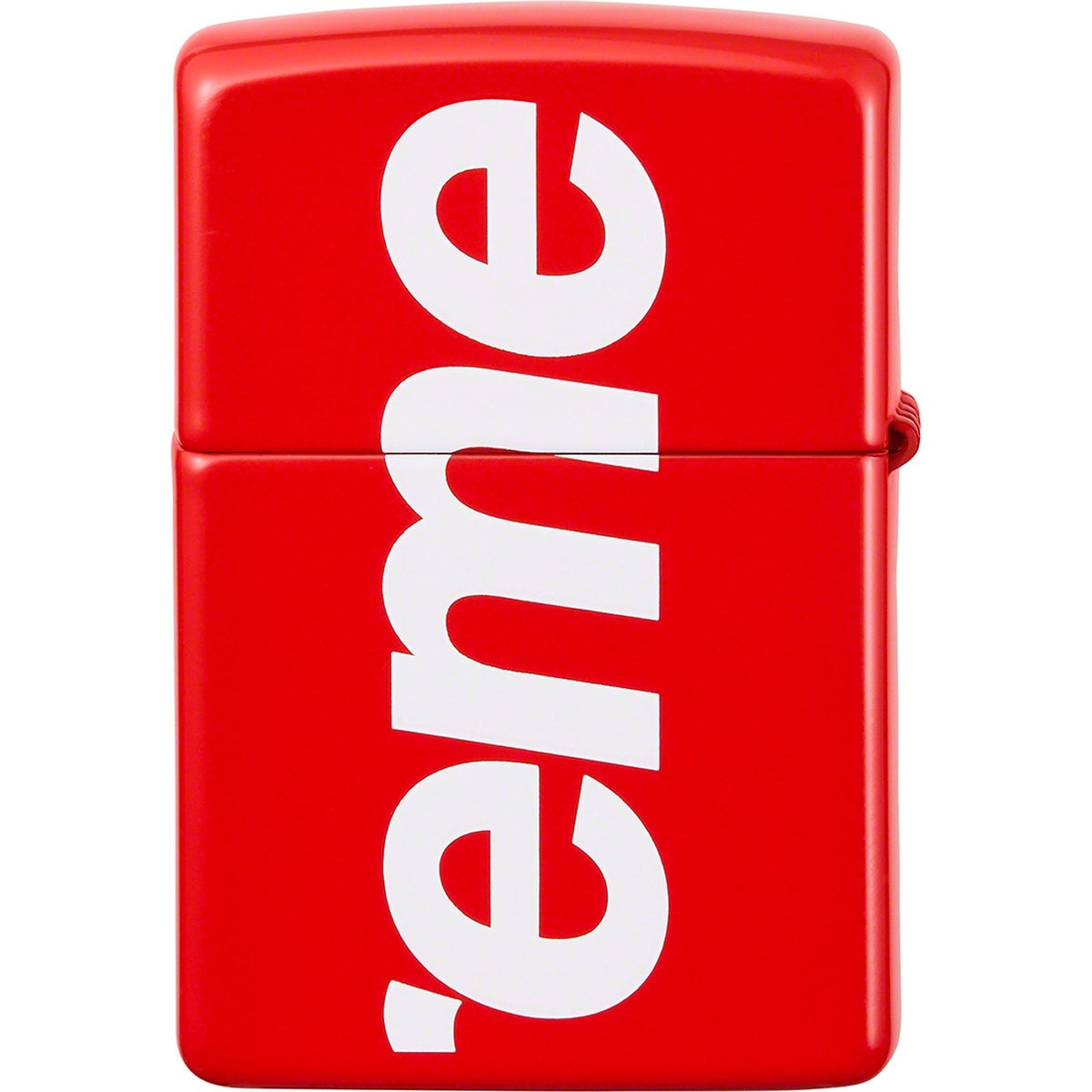 Supreme Logo Zippo Lighter Red