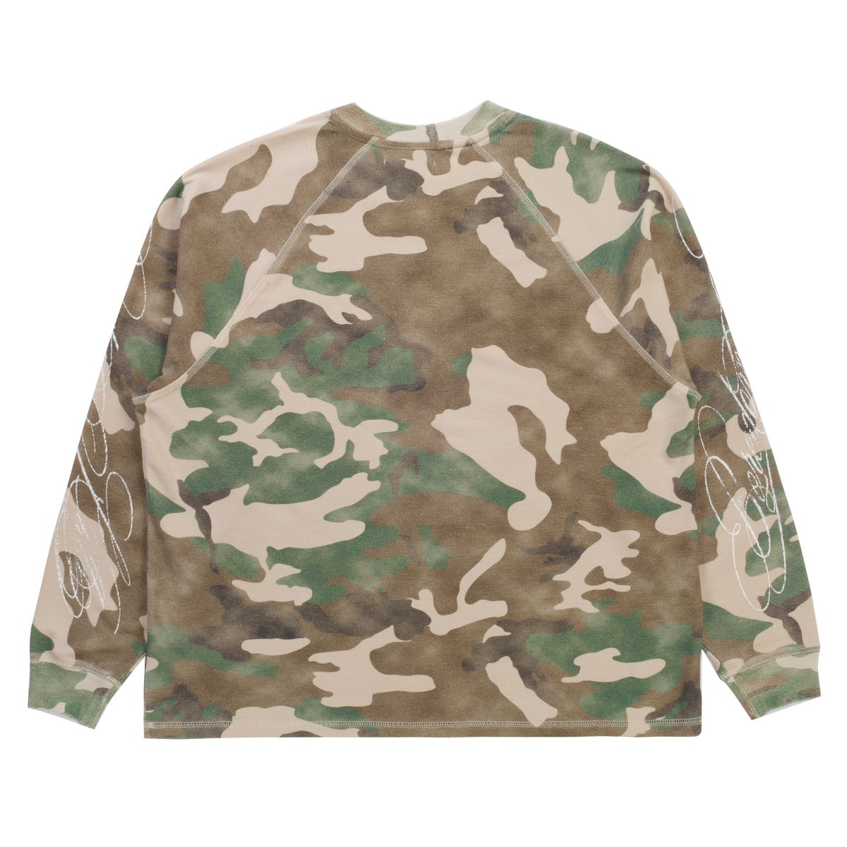 Boredom Kills Trust Waffle Thermal L/S Tee Camo