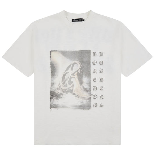 Boredom Kills Washed Up Tee White