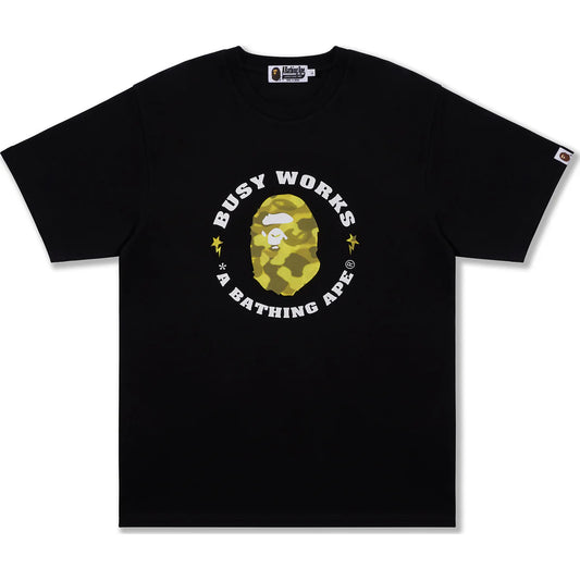 BAPE Radiation Camo Busy Works Tee Black