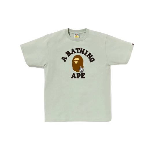 BAPE Camo Go Ape Pointer College Tee Green