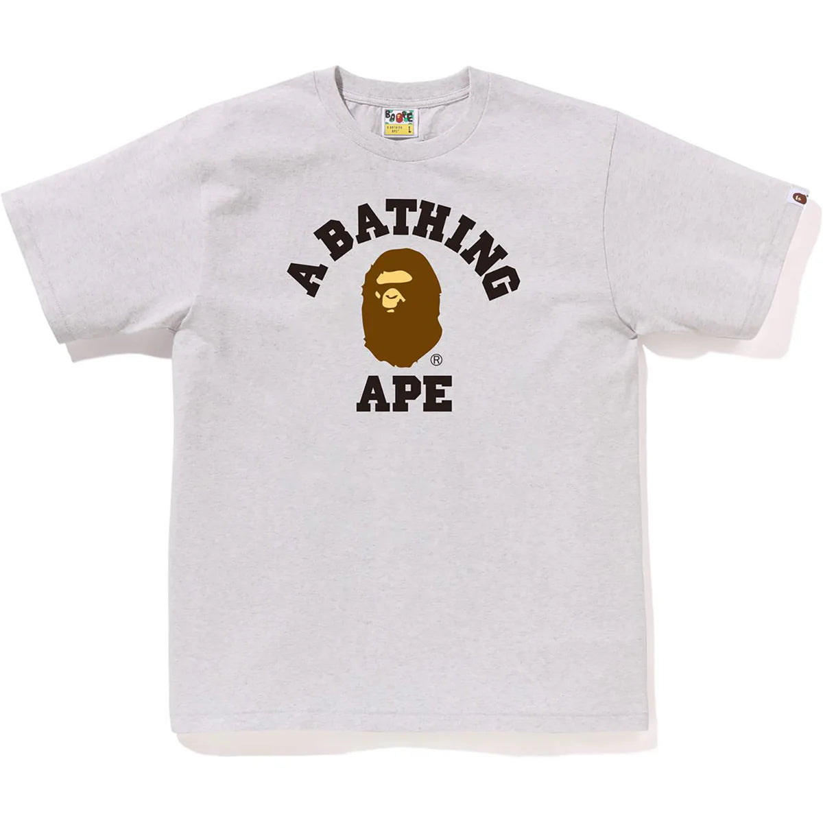 BAPE College Tee Gray