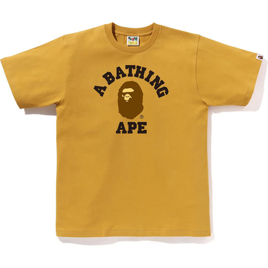 BAPE College Tee Yellow