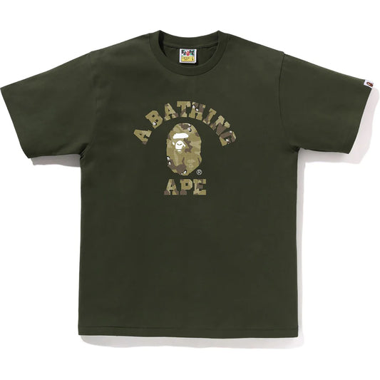 BAPE Bitmap College Tee Olive Drab