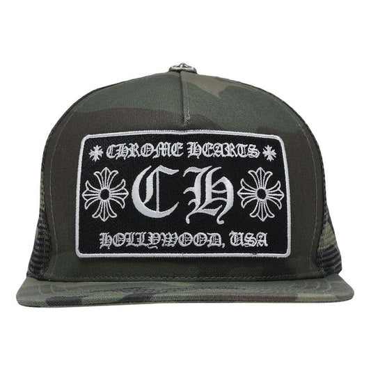 Chrome Hearts CH Hollywood Trucker Hat Camo