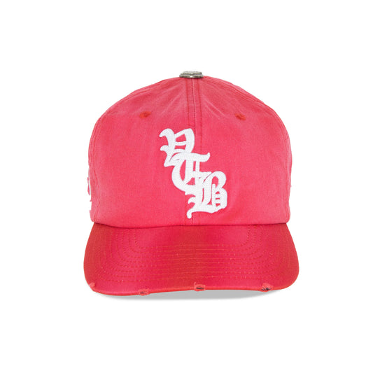 Vertabrae Acid Washed Snapback Cardinal