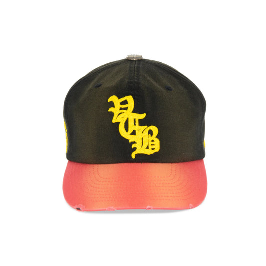Vertabrae Acid Washed Snapback Saffron
