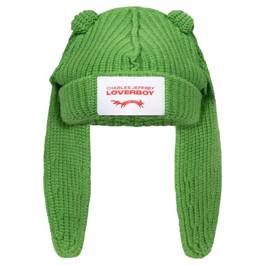 Charles Jeffrey Loverboy Chunky Rabbit Beanie Green