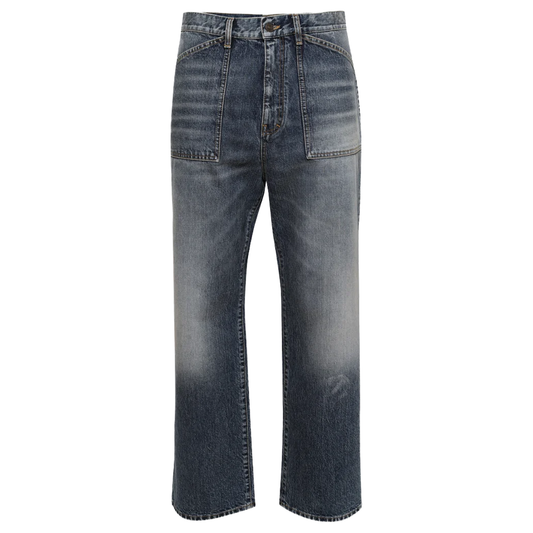 Givenchy Large Fit Denim Pants Light Blue