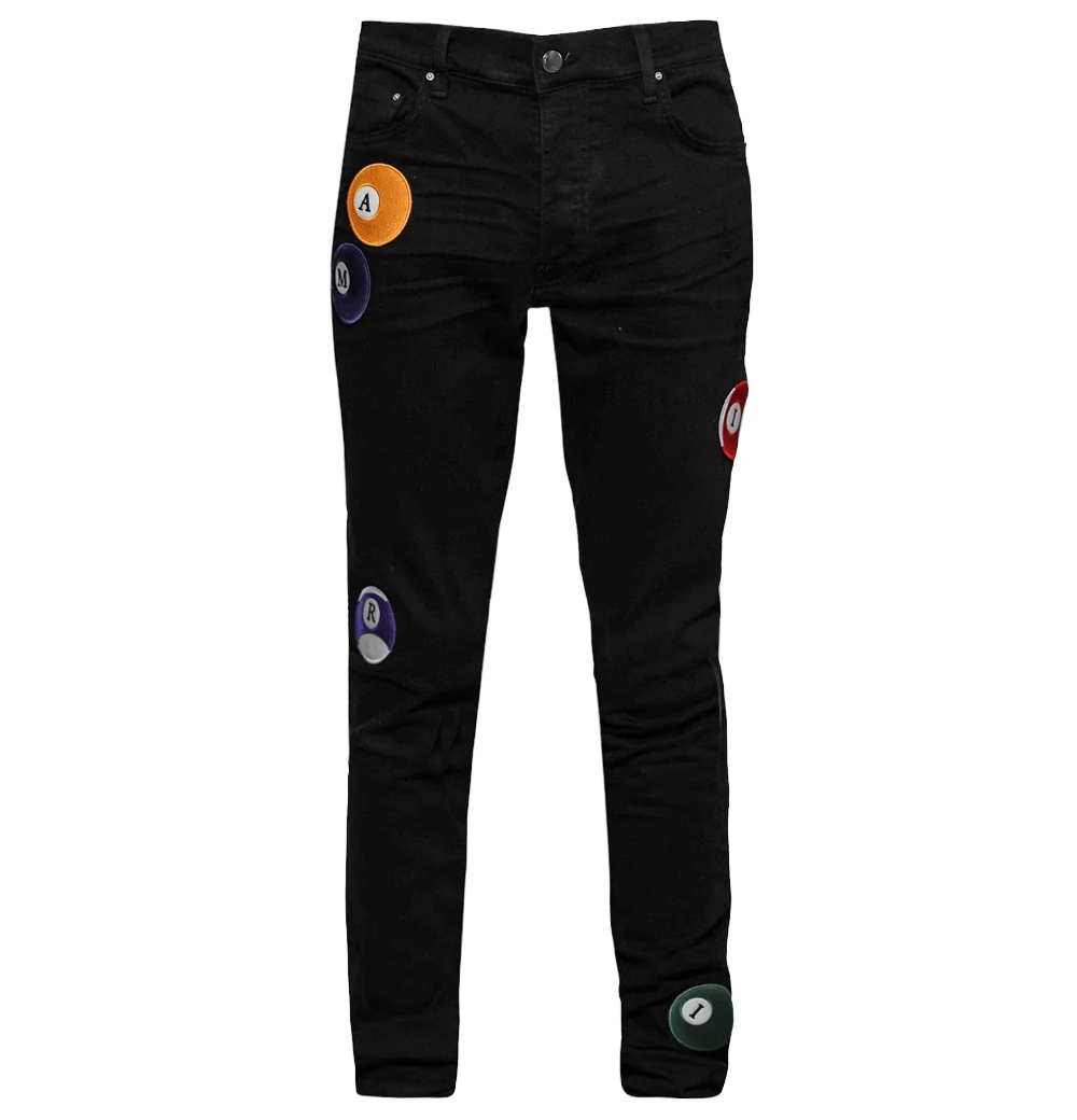 Amiri Pool Ball Skinny Jean Black OD
