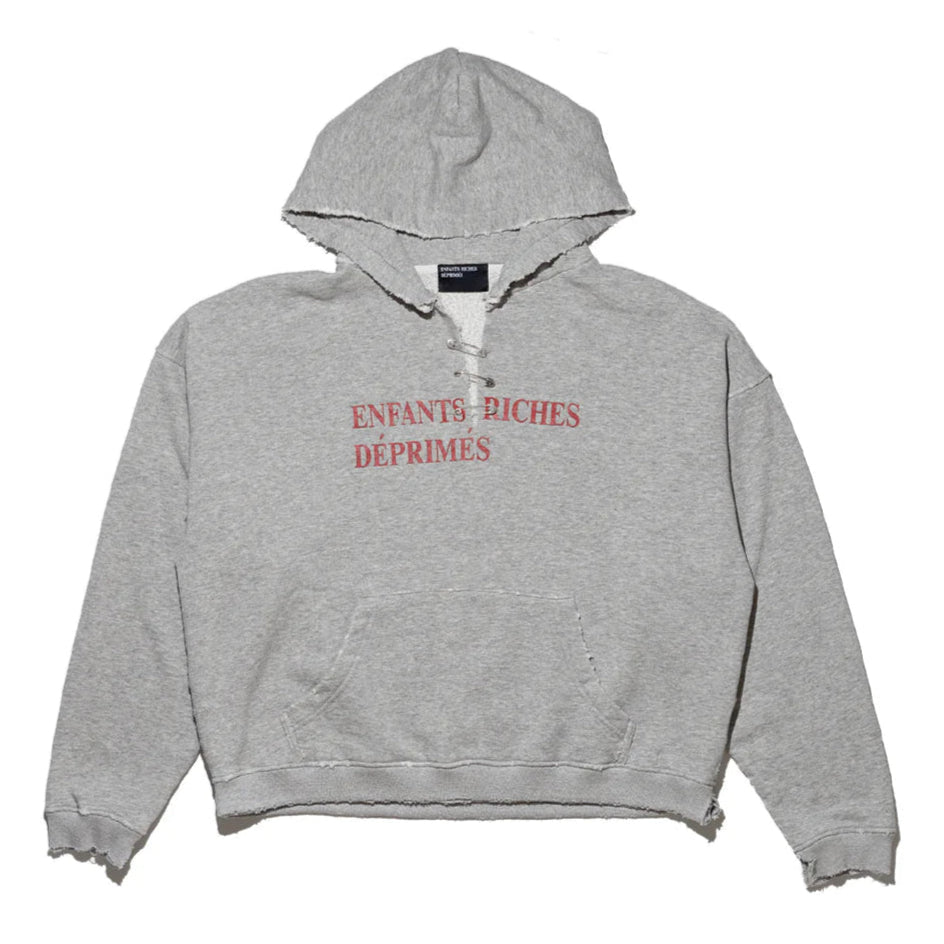 Enfants Riches Déprimés Classic Logo Hoodie Heather Grey