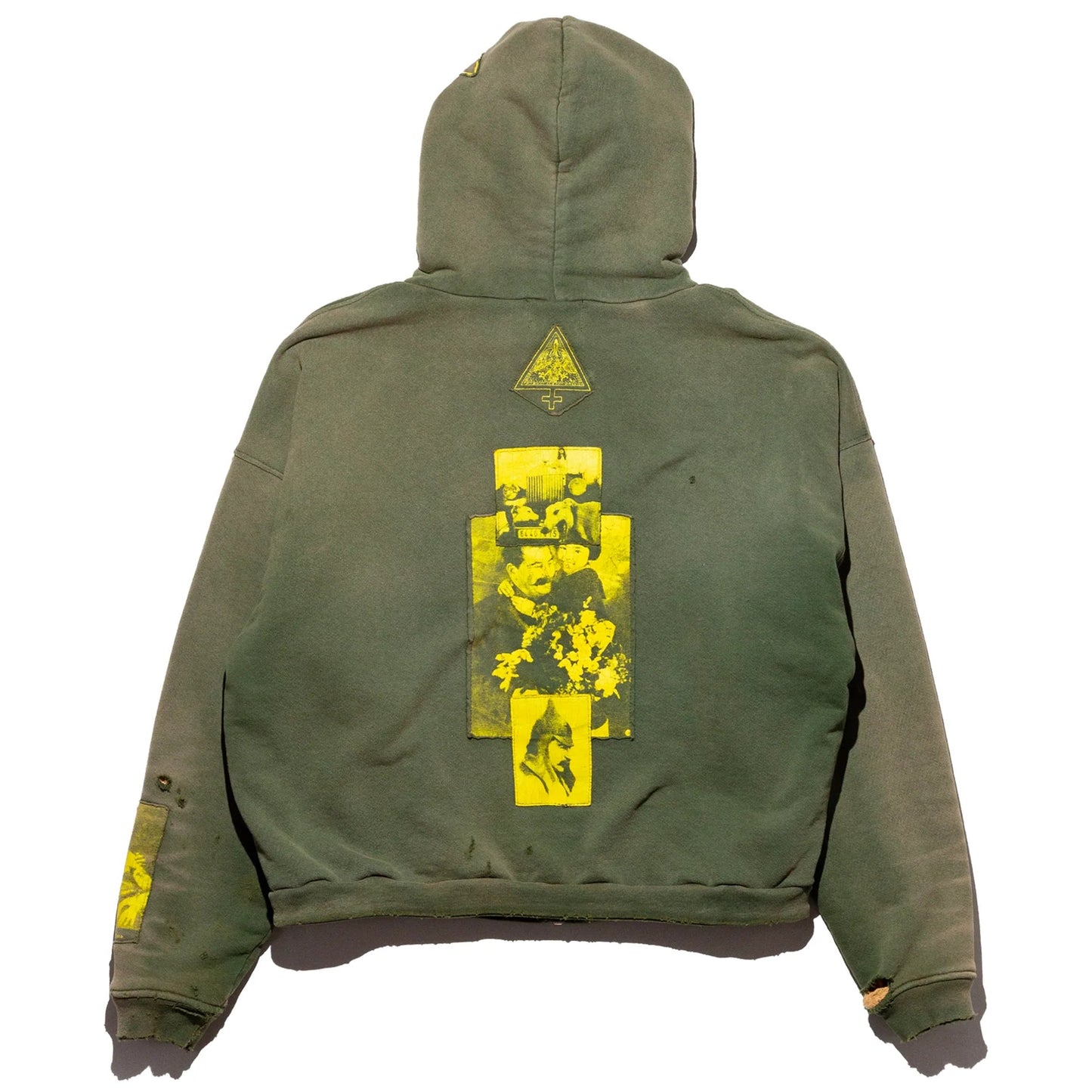Enfants Riches Déprimés Two Wars Within One Assemblage Zip-Up Hoodie Gardener Green