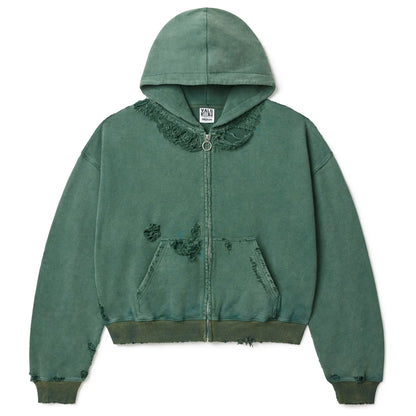 Vale Forever Destroyer Zip-Up Hoodie Pine