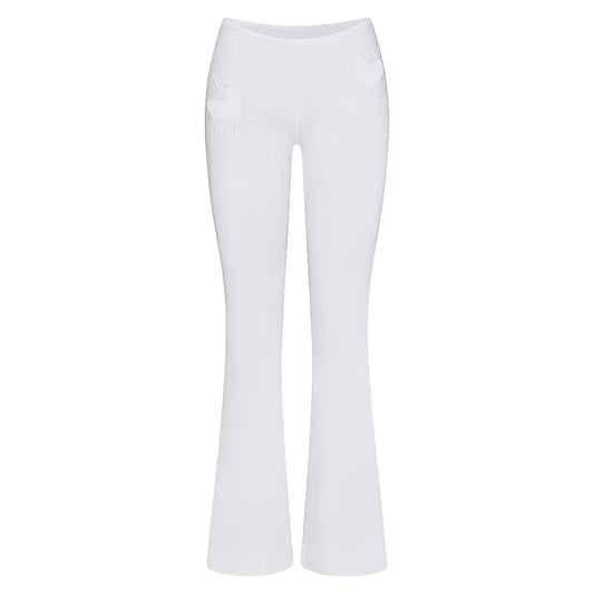 SKIMS Cotton Jersey Heart Leggings Snow