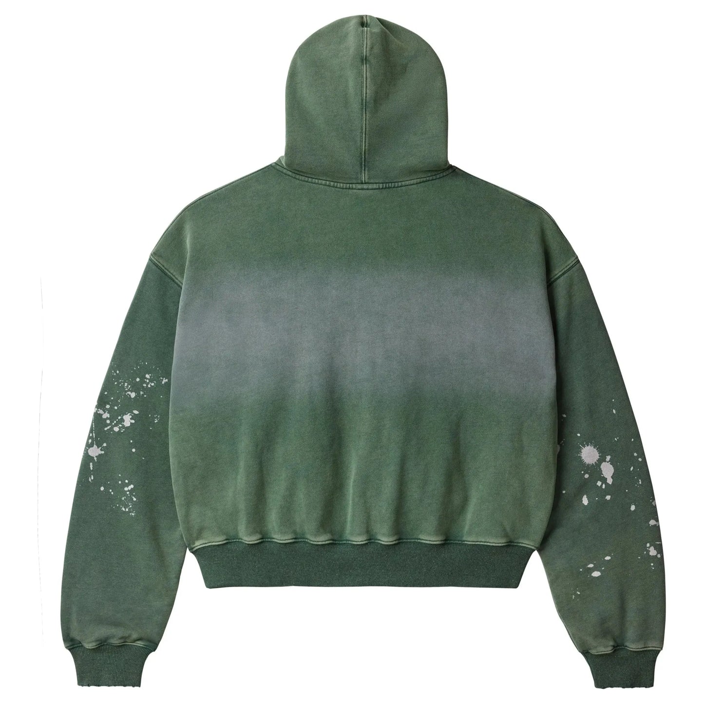 Vale Forever Paint Zip-Up Hoodie Pine Green