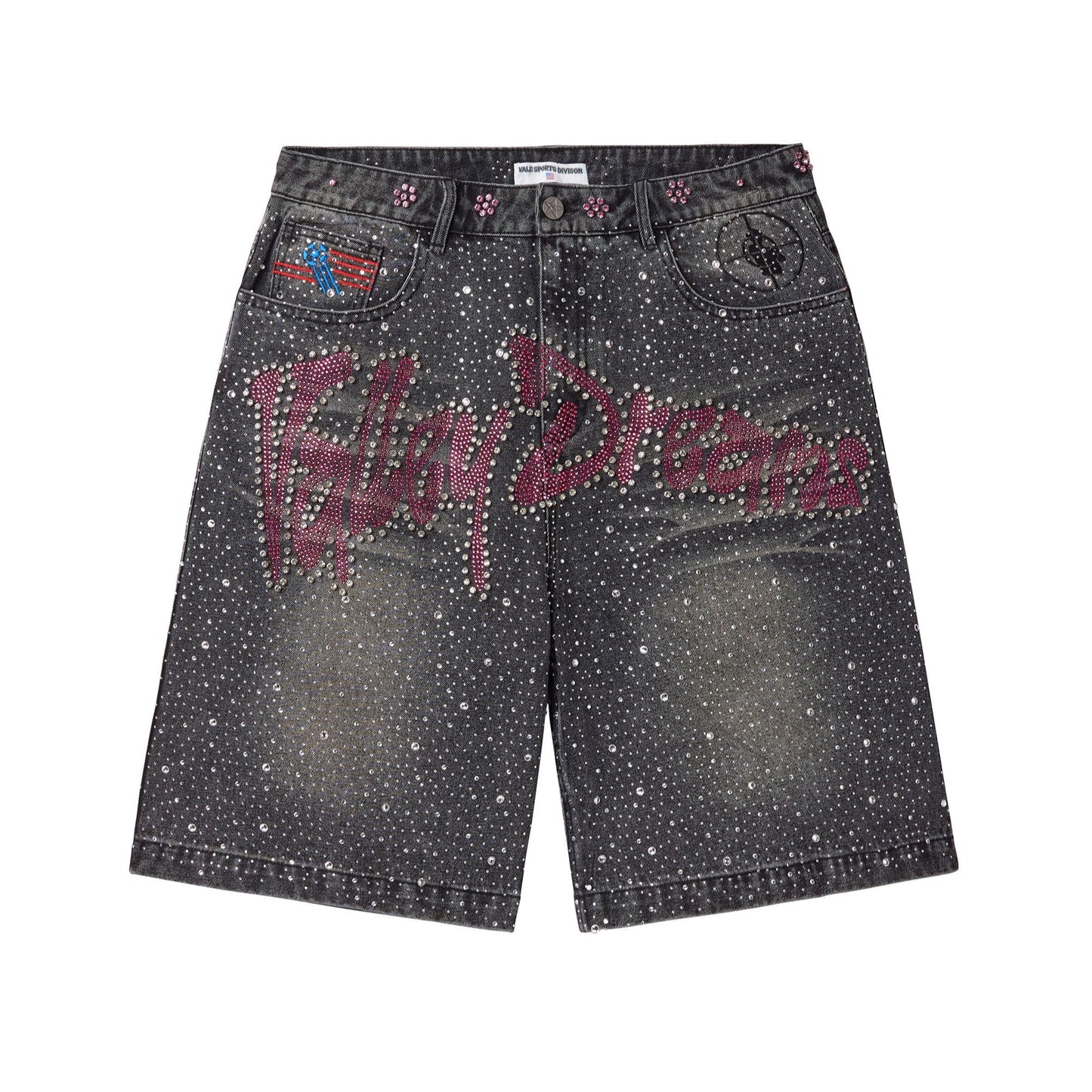 Vale Forever Iced Out Jorts Black