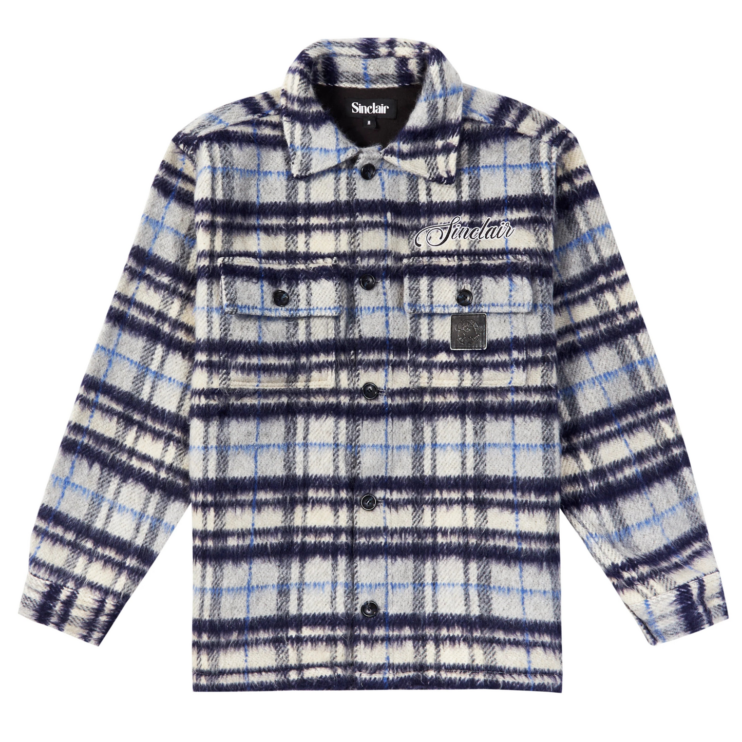 Sinclair Plaid Shirt Jacket Blue