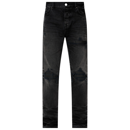 Amiri Leather Straight MX1 Jean Vintage Black