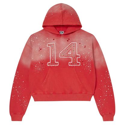 Vale Forever 14 Patch Pullover Hoodie Red
