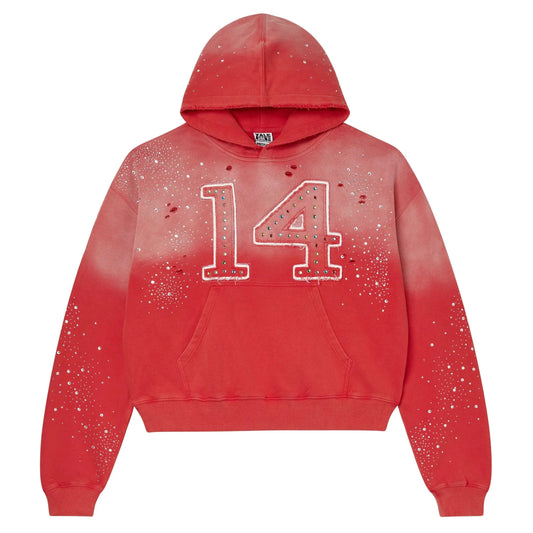 Vale Forever 14 Patch Pullover Hoodie Red