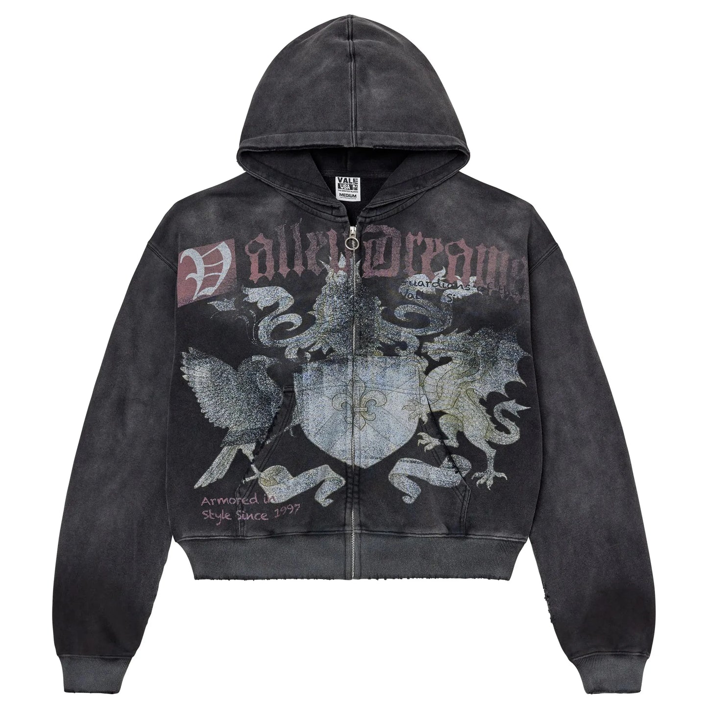 Vale Forever Vendetta Zip-Up Hoodie Black