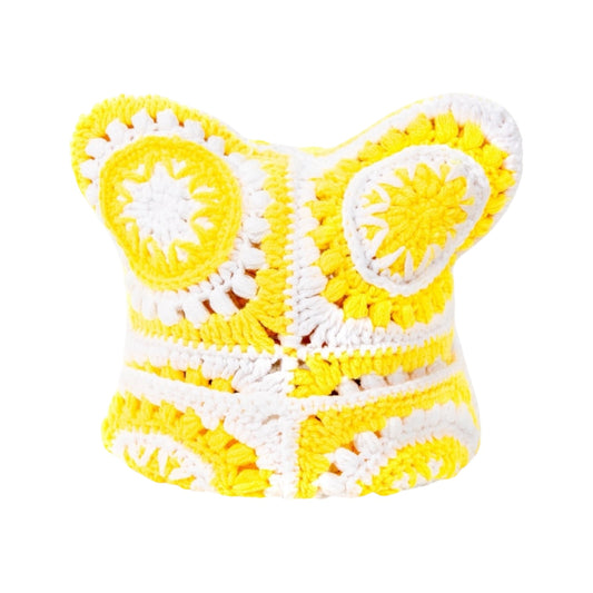 Arkyve Sunny Burst Crochet Cat Hat