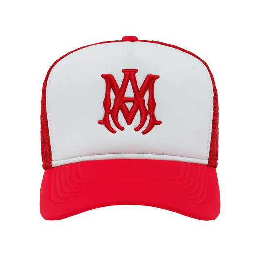 Amiri MA Two Tone Trucker Hat Red