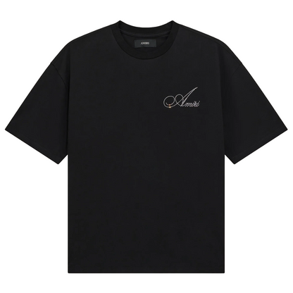 Amiri Crystal Script OS Tee Black