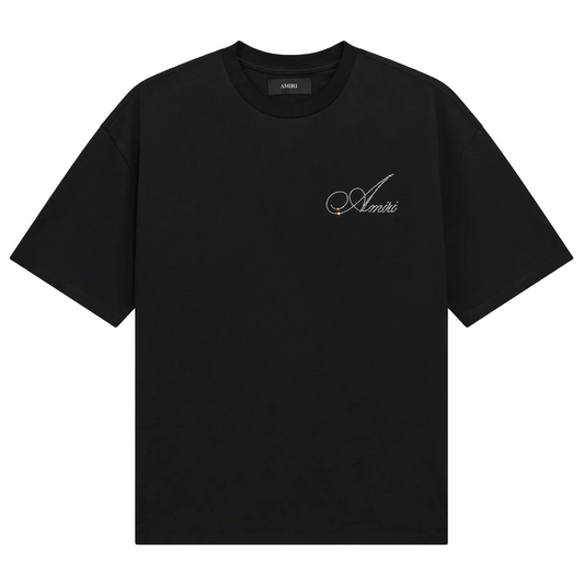 Amiri Crystal Script OS Tee Black