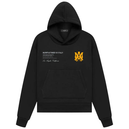 Amiri Military Specs Stencil Hoodie Black