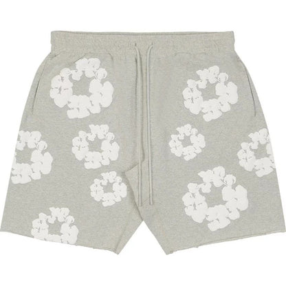 READYMADE x Denim Tears Cotton Wreath Sweatshorts Grey/White