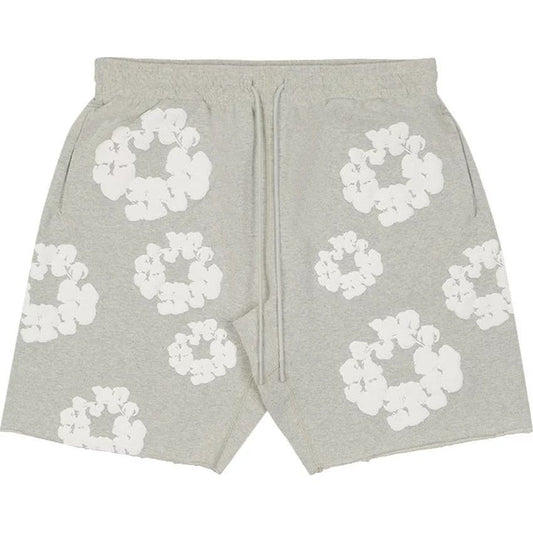 READYMADE x Denim Tears Cotton Wreath Sweatshorts Grey/White