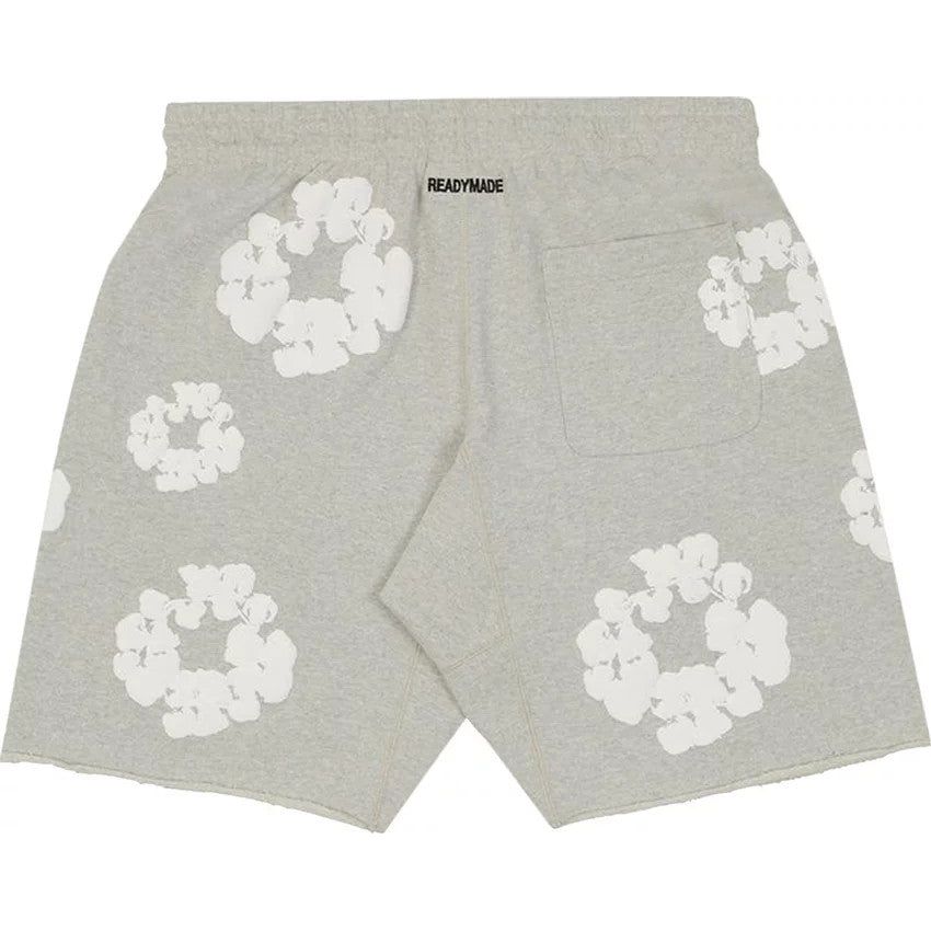 READYMADE x Denim Tears Cotton Wreath Sweatshorts Grey/White