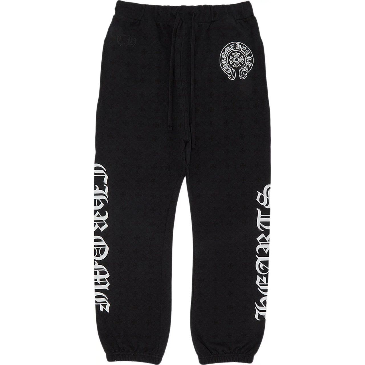 Chrome Hearts All Over Monogram Horseshoe Logo Sweatpants Black