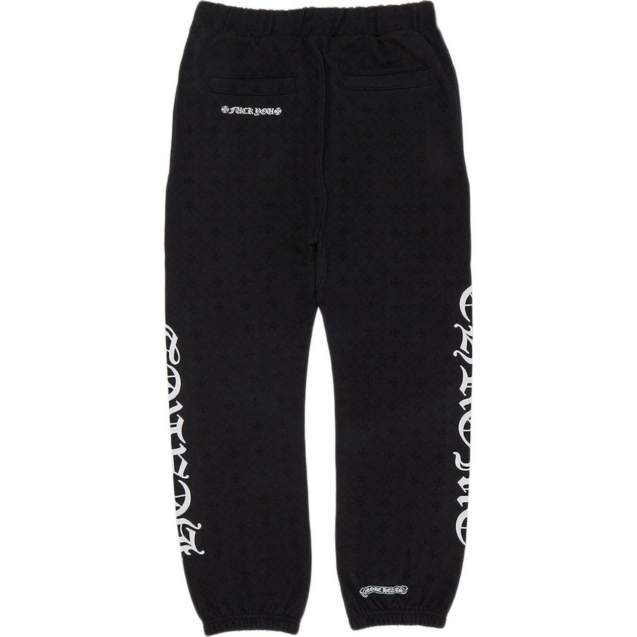 Chrome Hearts All Over Monogram Horseshoe Logo Sweatpants Black