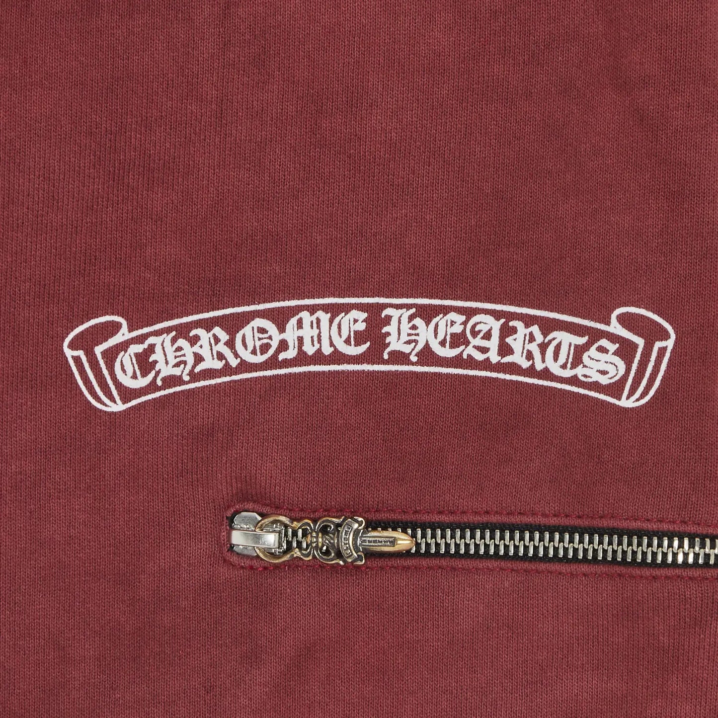 Chrome Hearts x Drake Certified Chrome Hand Dyed Sweatpants Washed Red