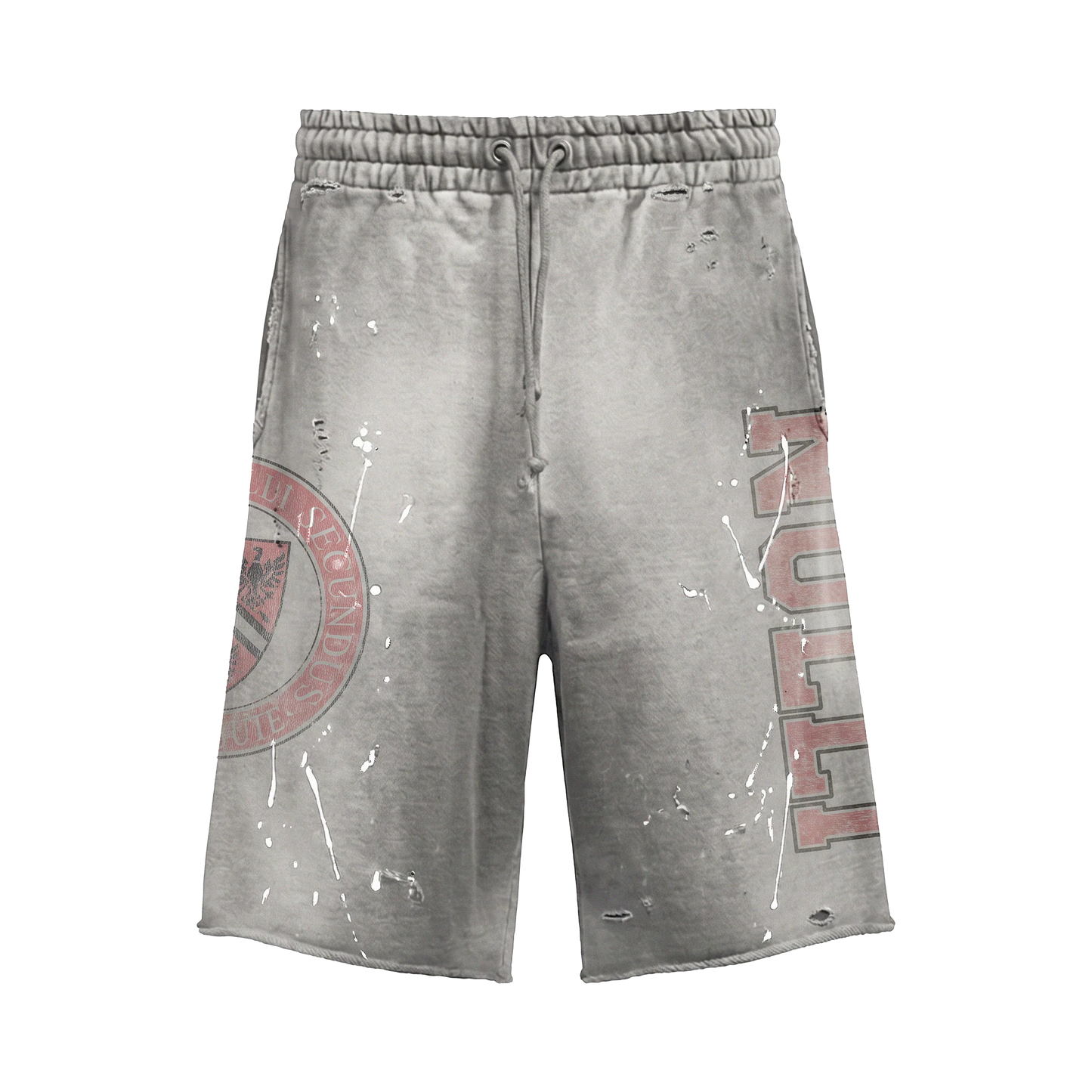 Nulli University Sweatshorts Grey/Red