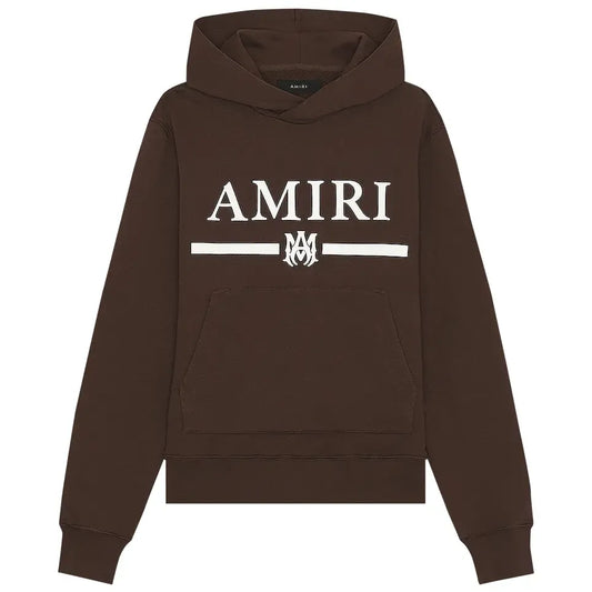Amiri MA Bar Logo Hoodie Brown