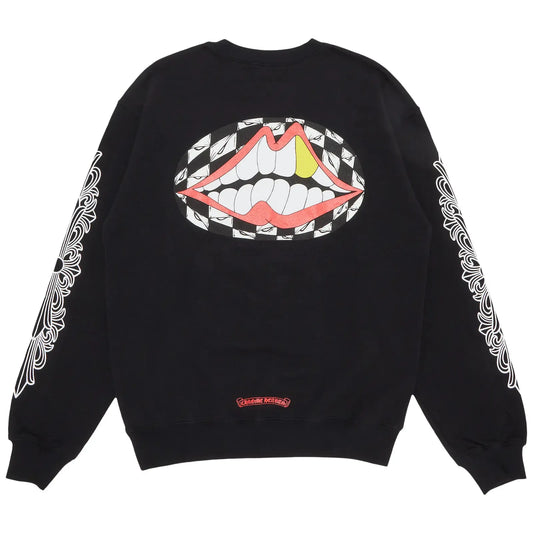 Chrome Hearts Matty Boy Flower Chomper Crewneck Black