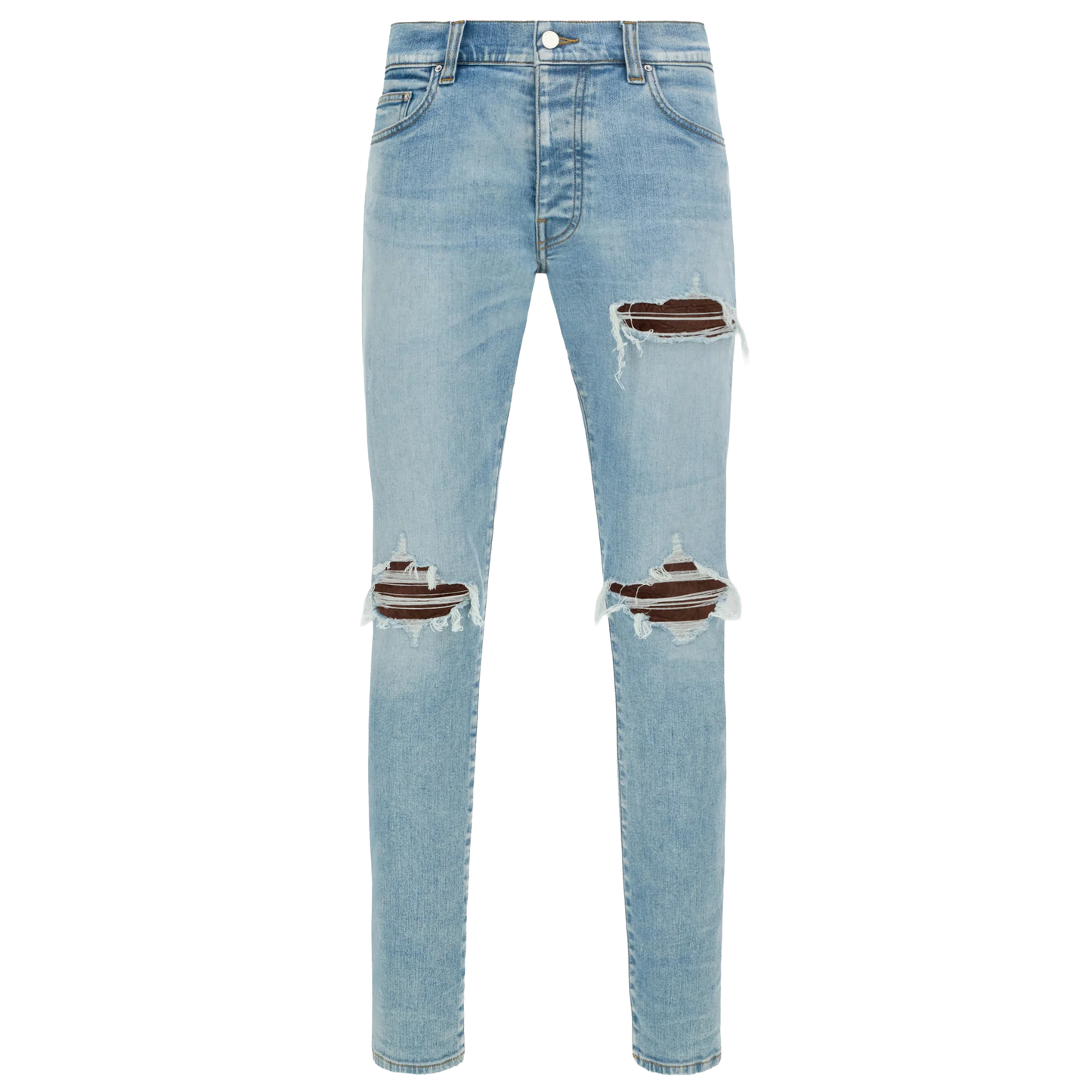 Amri Croc Leather MX1 Jean Aged Indigo