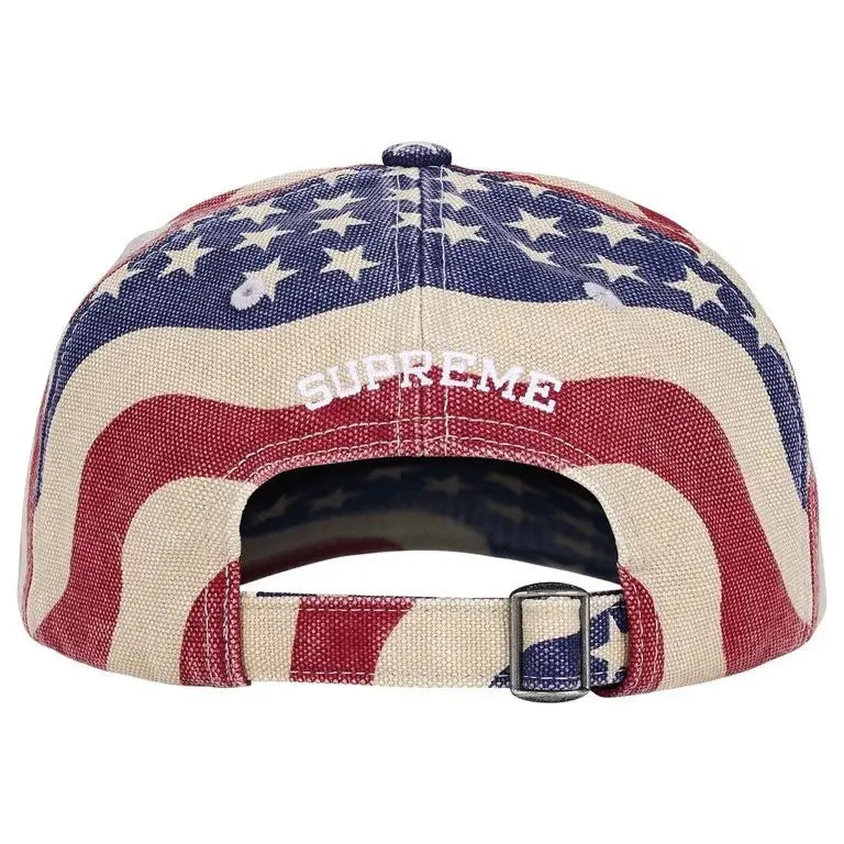 Supreme Pigment Coated S Logo 6-Panel Cap (SS26) Flag