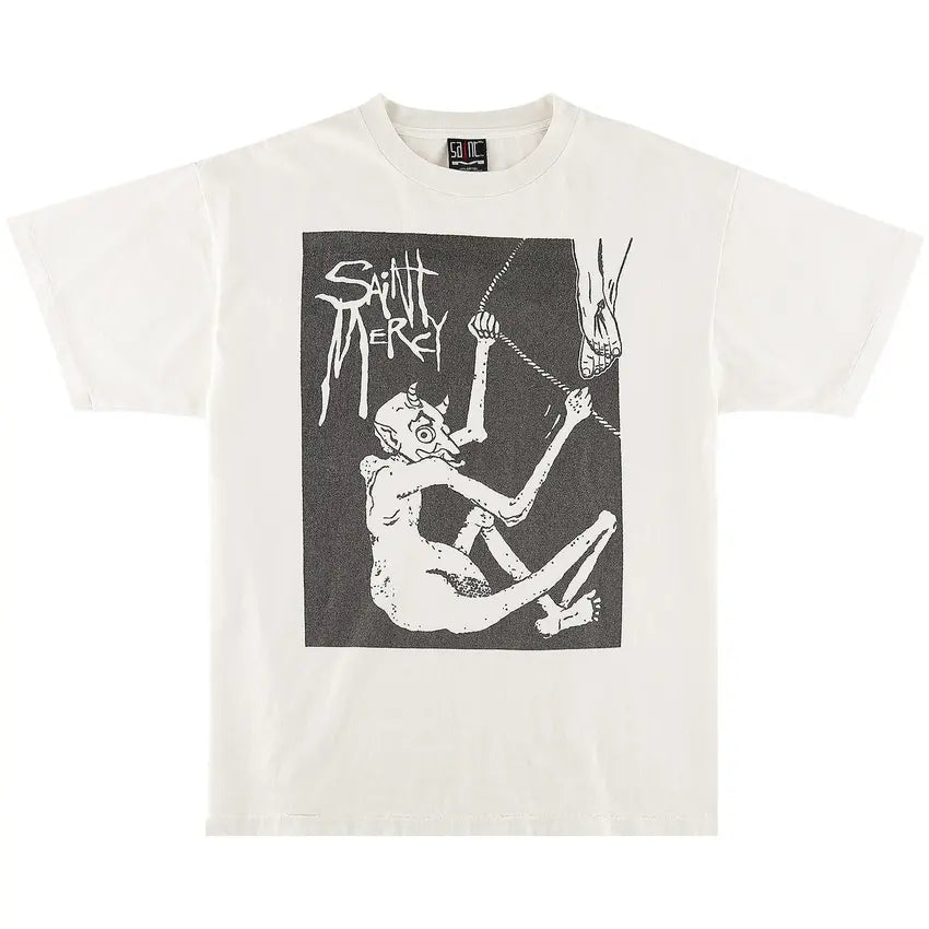 Saint Michael Mercy Short-Sleeve Tee White